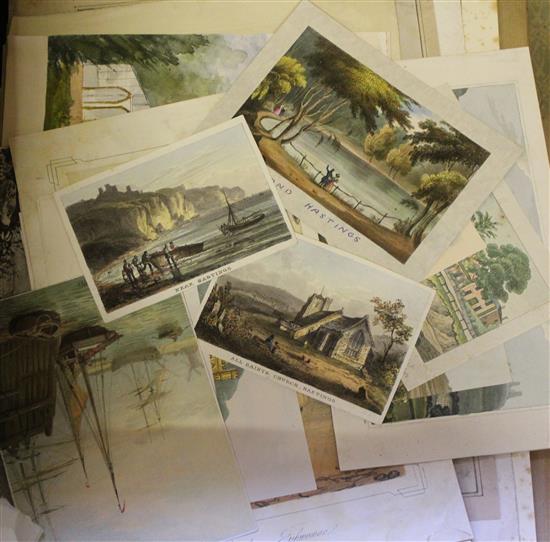 Assorted Sussex prints etc